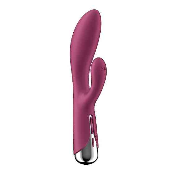 Вібратор-кролик з ротацією Satisfyer Spinning Rabbit 1 Red, 3 мотори Sex Aura Київ