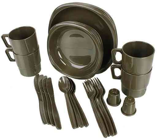 Туристический Столовый Набор на 4 персоны (26 предметов) Mil-Tec 