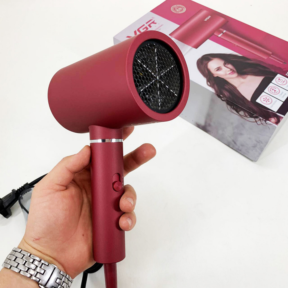 Женский мощный фен для укладки волос VGR V-431, Фен для волос с регулируемой температурой LC-11 Львов - изображение 12