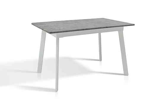 Стіл Етна 120(+40)*75 білий метал/мрамор світл Киев