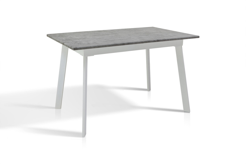 Стіл Етна 120(+40)*75 білий метал/мрамор світл Киев - изображение 3