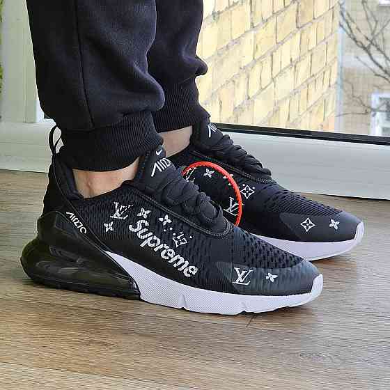 Кроссовки Nike 270 Мужские Черные Найк с Амортизацией Тканевые (размеры: 41,42,43,44,45) - 001 Днепр