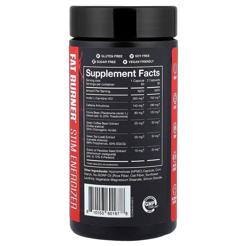 Жиросжигатели Cobra labs The Omen! Fat Burner 60 Vegan Capsules Луцк - изображение 2