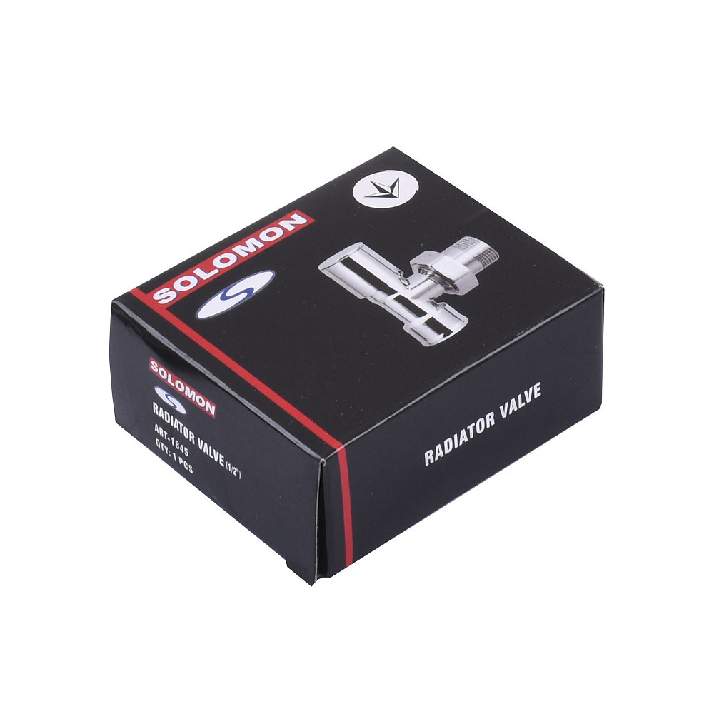 Кран вентильний кутовий з американкою SOLOMON 1/2″ CHROM 1845 Луцьк - фото 5