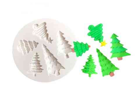 Молд новогодний Елочки 10 см серый Киев