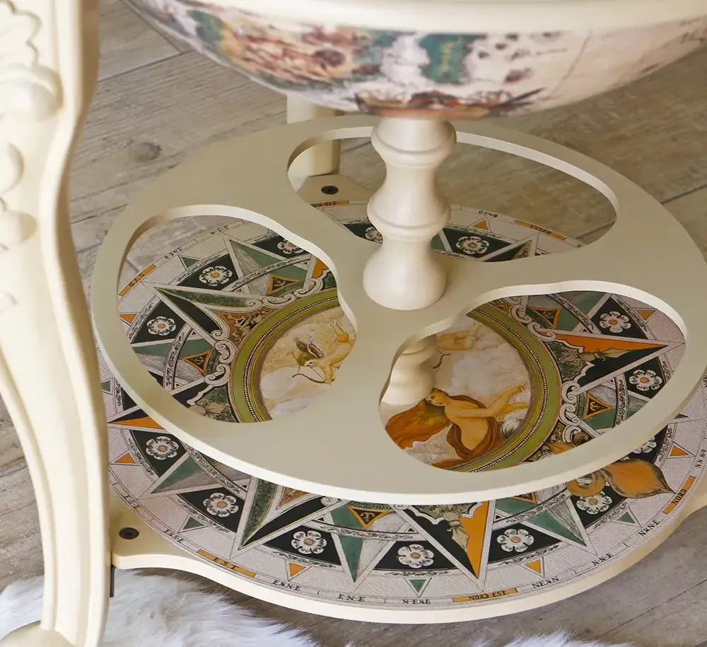 Глобус напольный бар Континенты белый ажурные ножки сфера 45 см Гранд Презент mastersem Киев - изображение 4