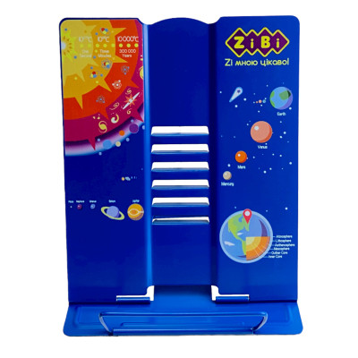 Подставка для книг ZiBi металлическая синяя (ZB.3503-02) Винница - изображение 2