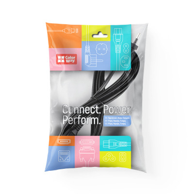 Кабель живлення C7 3m black ColorWay (CW-CBP086-BK) Вінниця - фото 7