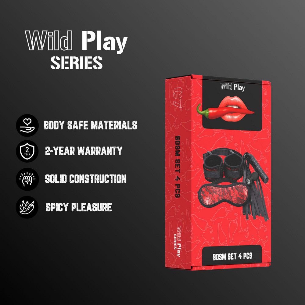 Набір БДСМ - Erospace Wild Play BDSM Set 4 pcs C7 Sex Aura Київ - фото 2