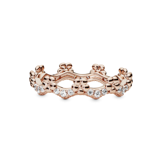 Срібна каблучка «Корона з квітів» 187924CZ MasterSem Київ