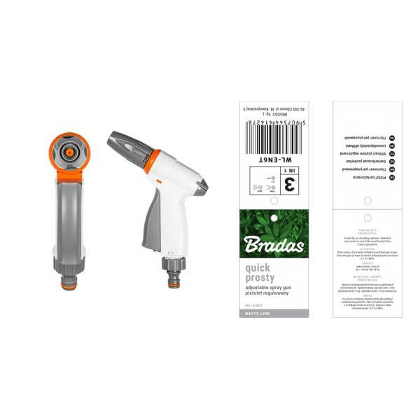 Пістолет поливальний регульований WL-EN6T BRADAS Польща Київ - фото 2