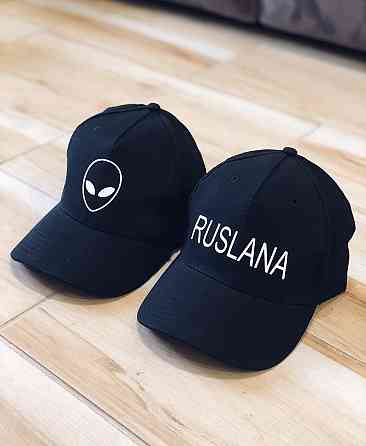 Чорна бавовняна Кепка/Бейсболка з принтом Вашого та будь-якого іншого принта Чернівці