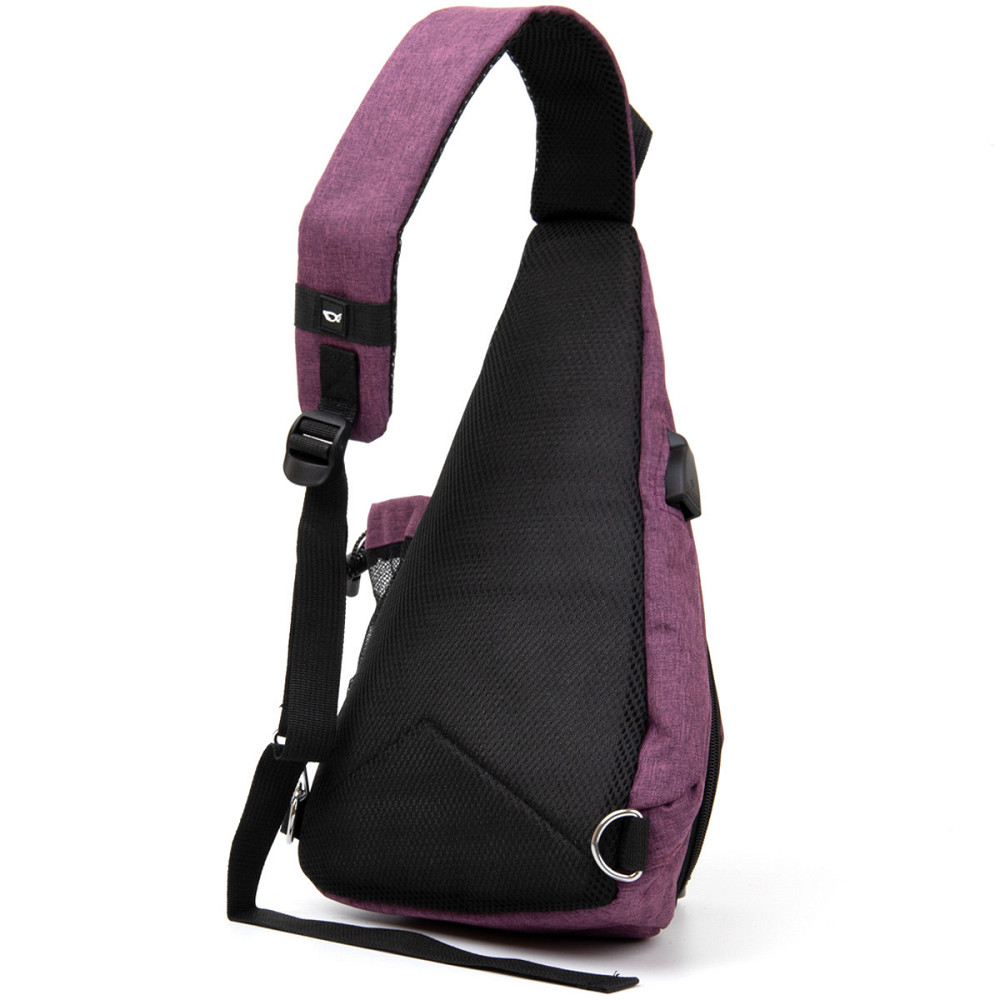 Сумка унісекс через плече смарт текстильна Vintage 20552 Малинова Київ - фото 8