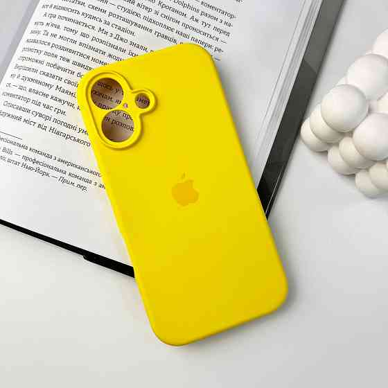 Чохол Silicone для iPhone 16, Сонячний Жовтий Київ