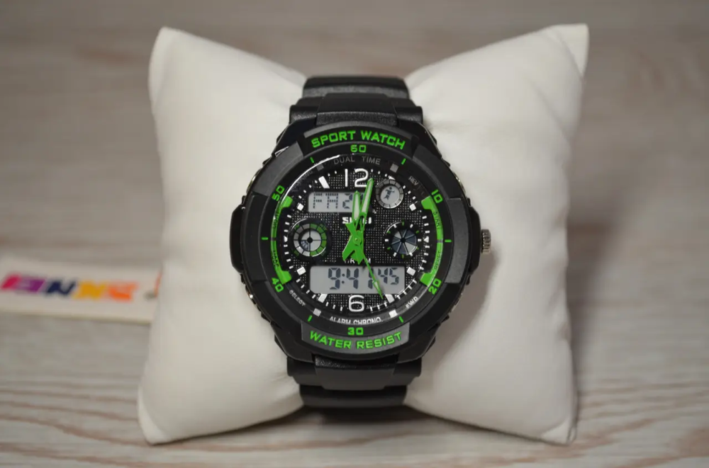 Дитячий спортивний наручний годинник Skmei 1060 s-shock Зелений Київ - фото 7