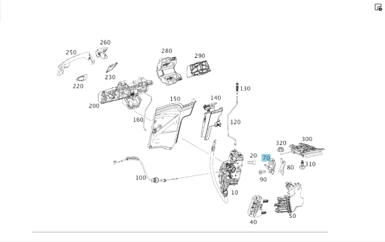 Mercedes-Benz  A0997230300 Петля - вуха замка дверей E-class W212 C-Class Estate S204 C-Class W204 GLK X204 C-Class Coupe C204 E-class S212 ML/GLE W16 Одесса