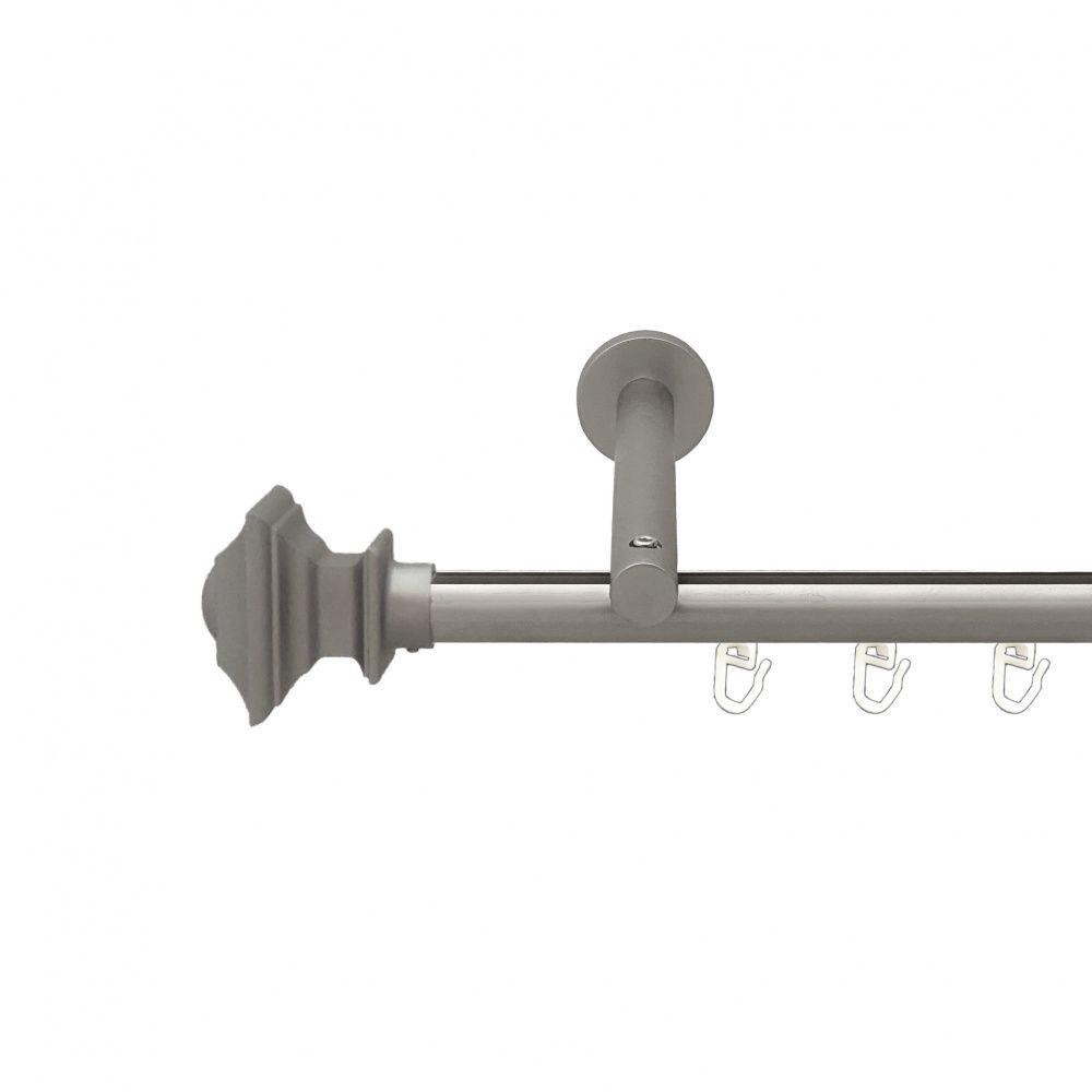 Карниз Orvit Борджеза металевий однорядний циліндр на профіль (16 см) профільна труба  Сатин 19 мм 160 см (00-00015075) Львів - фото 1