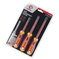 Набір викруток діелектричних 3 шт. - шліц 5.5мм; хрест 5,6мм + викрутка-індикатор Мукачево