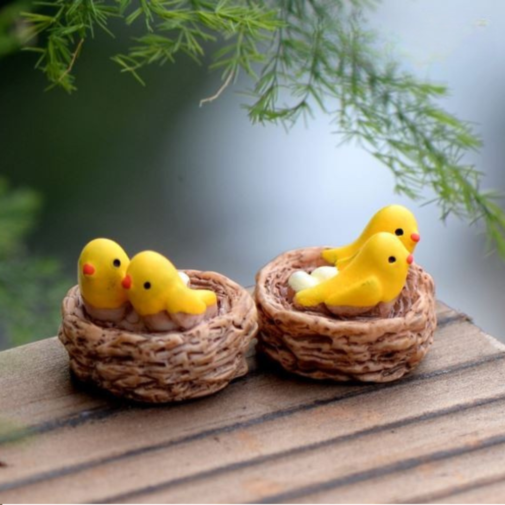 Пасхальный декор Цыплята в гнезде. Фигурка гнездо с цыплятами Одесса - изображение 1