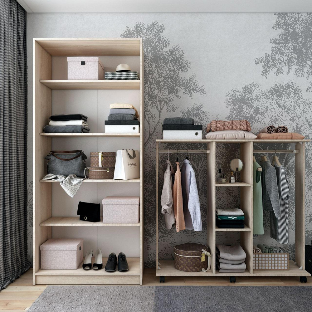 Гардеробная стойка Doros Д3 130х40,1х121 см Дуб сонома (DRS-011425) Львов - изображение 7