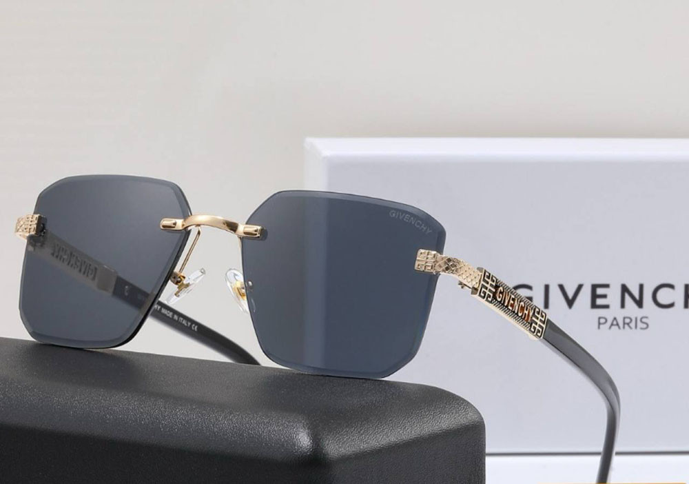 Женские брендовые безоправные очки Givenchy (68004) серые Киев - изображение 1