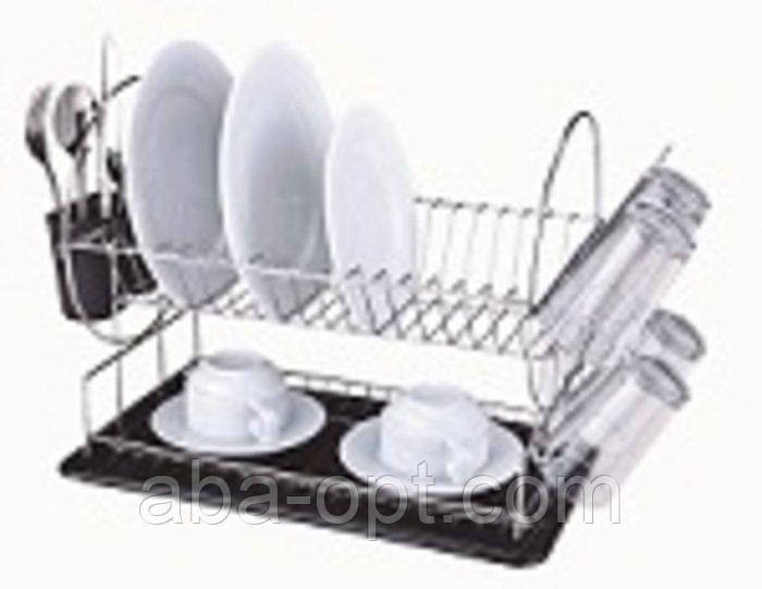 Сушилка двухъярусная из нержавеющей стали 39 х 19 х 36 см (шт).Aba-Opt Одесса - изображение 1