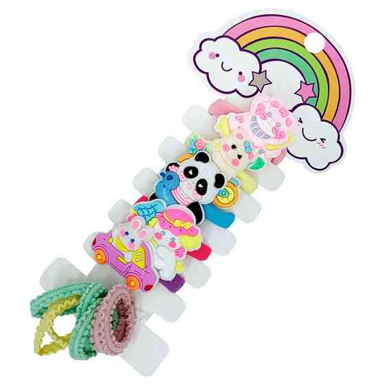 Набір дитячих гумок для волосся "Тварини" 0105-037 Вінниця