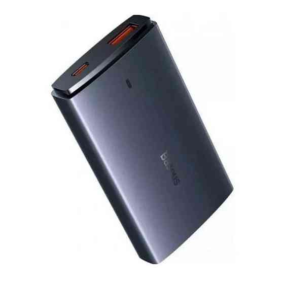 Мережевий зарядний пристрій Baseus GaN5 Pro Ultra-Slim Fast Charger C+U 65W Gray((With Mini White Cable Type-C CCGP150113 Одеса