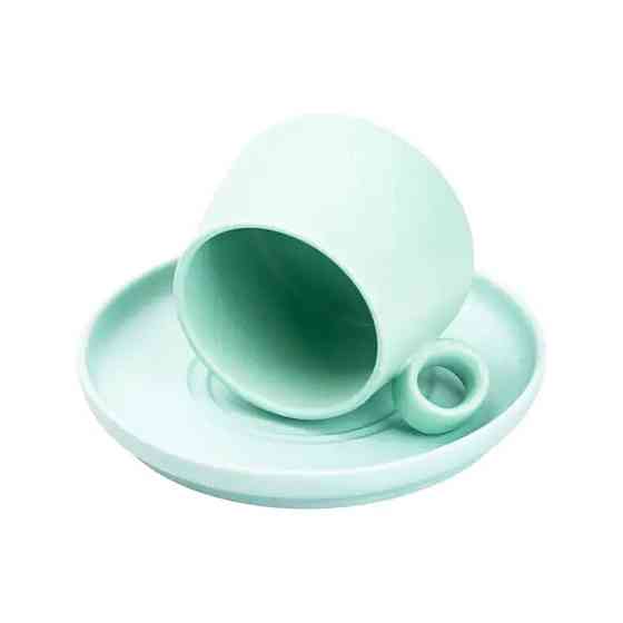 Чашка з блюдцем порцелянова 300 мл М'ятна HP7209TU Київ