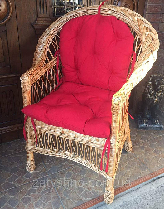 Кресло плетеное с мягкой сидушкой Киев - изображение 8