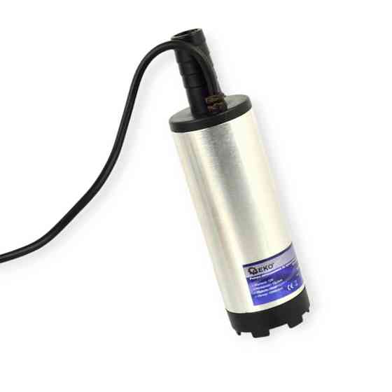 Насос для перекачування палива занурювальний 12в/12л/d38/штуцер 16мм geko + шланг 3м Мукачево