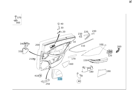 Mercedes-Benz  A2197370188 8K67 Накладка динаміка бежева на карті задніх лівих дверей CLS C219 Одеса