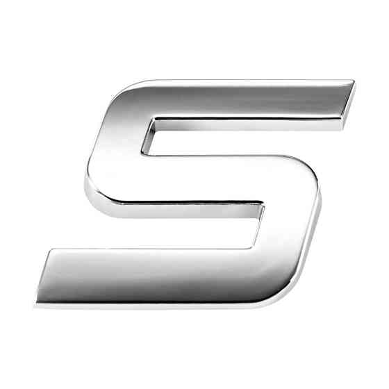 Наклейка 2 см Буква S Київ