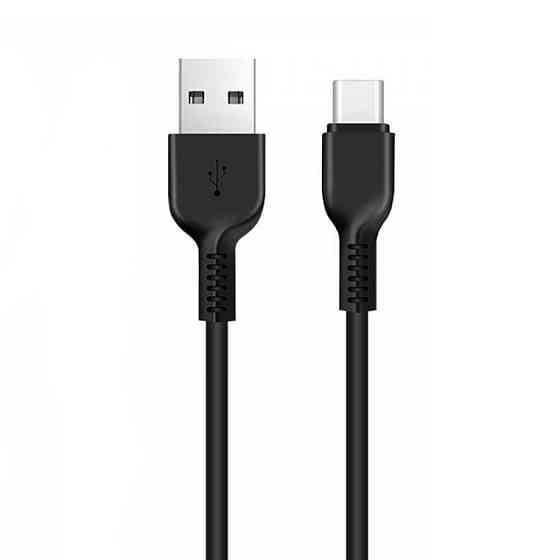 Кабель HOCO X13 USB to Type-C 3A, 1m, PVC, PVC connectors, Black Киев