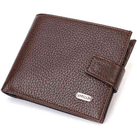 Практичний горизонтальний гаманець для чоловіків із натуральної шкіри флотар (CANPELLINI) Київ