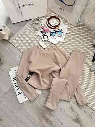 Женская базовая теплая универсальная термобелье пума Бежевий, S-M Одесса