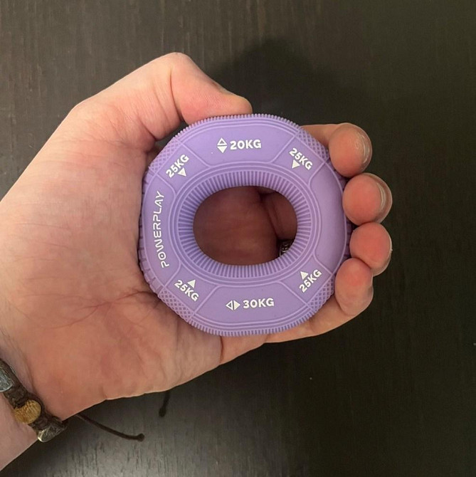 Еспандер кистьовий силіконовий PowerPlay PP-4331 Hand Grip Medium 20-25-30 кг. Фіолетовий Київ - фото 3