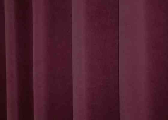 Шторная ткань нубук однотонный, Турция, цвет бордовый 1518ш Киев
