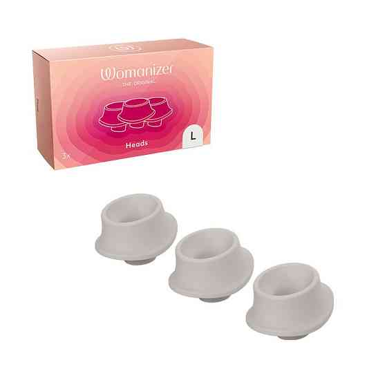 Сменные насадки на Womanizer Premium, Eco, Classic, Liberty, Starlet 2, серый, размер L Sex Aura Киев