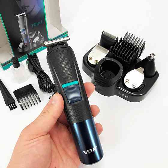 Чоловічий набір для стрижки волосся акумуляторний VGR V-108, Машинка для стрижки голови SK-74 Львів