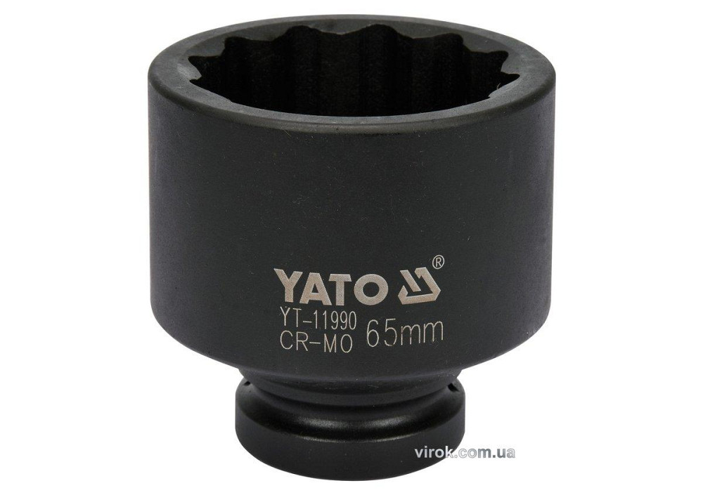 Головка торцева ударна 12-гранна YATO : квадрат 1", М = 65 мм, L = 93 мм [4] Одеса - фото 1