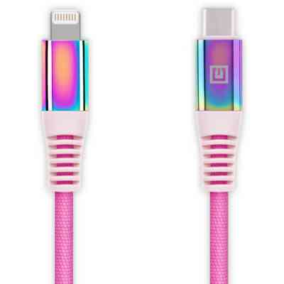 Дата кабель USB-C to Lightning 1.0m MFI Rainbow REAL-EL (EL123500054) Винница
