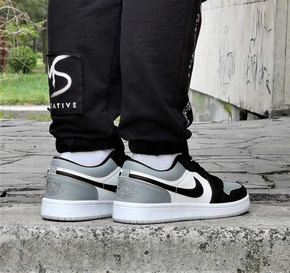 Кроссовки Nike Jordan Белые Мужские Джорданы Черные Серые Найк (размеры: 41,42,43,44) Видео Обзор Днепр - изображение 6