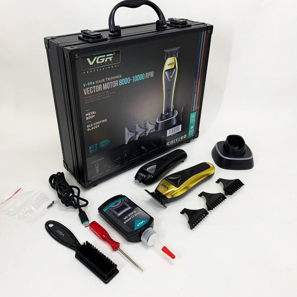 Машинка для стрижки волос с универсальным питанием VGR, Машинка-триммер 3 в 1 для стрижки волос UL-10 Львов - изображение 10