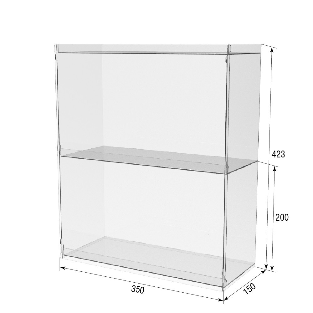 Подставка-витрина EKOSTAR 2-х ярусная 350х150х423 Киев - изображение 4