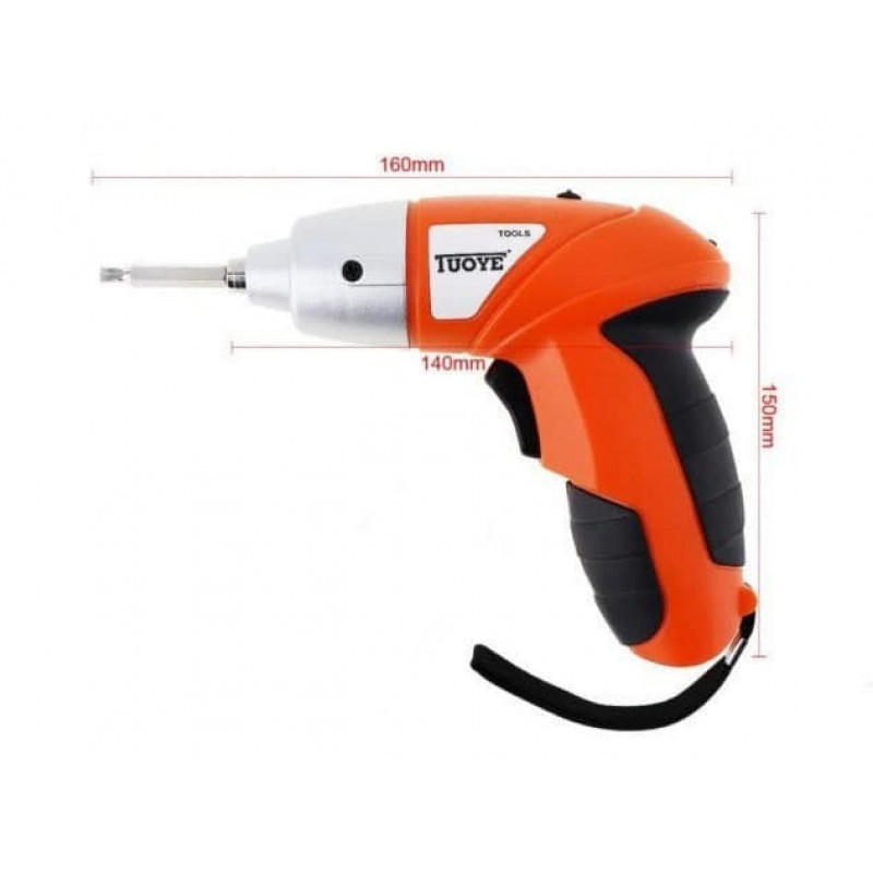 Акумуляторна Викрутка-шуруповерт електрична з ліхтариком та індикатором заряду батареї TUOYE 7163 Одеса - фото 5