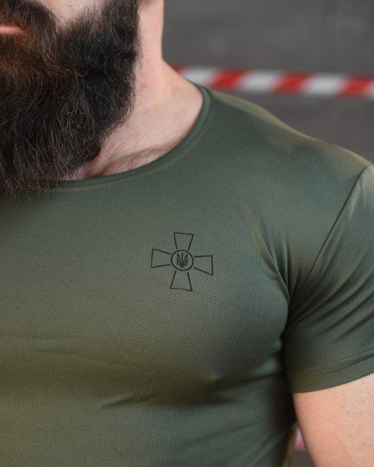 Тактична вологовідвідна футболка SABUR ЗСУ олива ВТ6551 Одесса - изображение 5