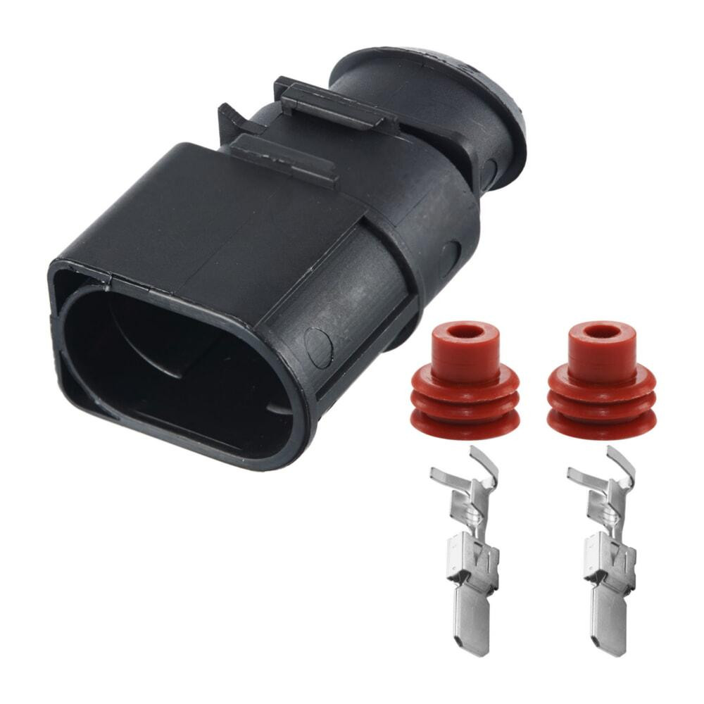 Роз'єм конектор 2-кон., Насос Воздуха, 1J0973852, 1703531, 1-1703531-1, 1703532, 1-1703532-1, Audi, Bugatti, Porsche, Seat 40131 Київ - фото 1