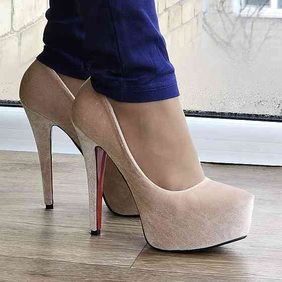 Жіночі Бежеві Туфлі на Каблуку Шпильке Замшеві Модельні (розміри: 36,37,38) - 78-1 Дніпро