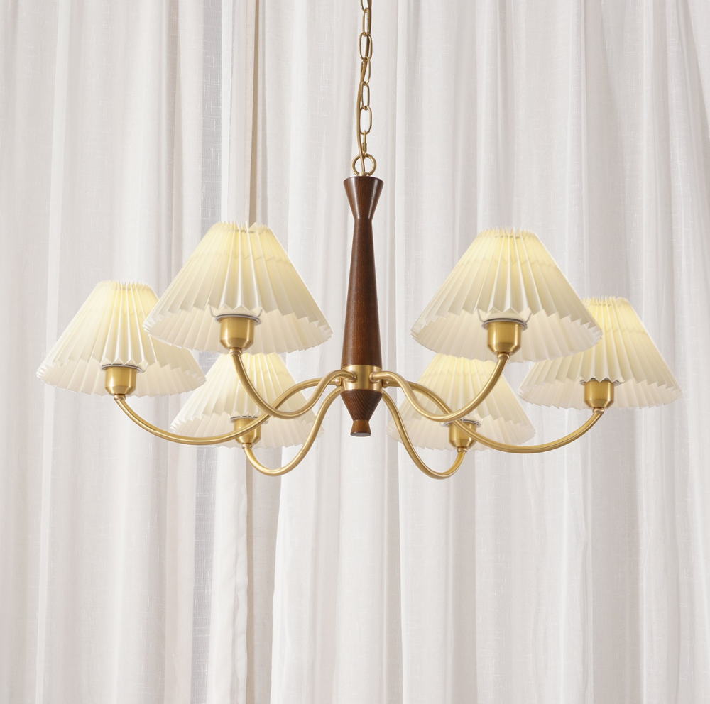 Люстра светодиодная потолочная 6912 Патриция (Золотистый) 6 плафонов Винница - изображение 8